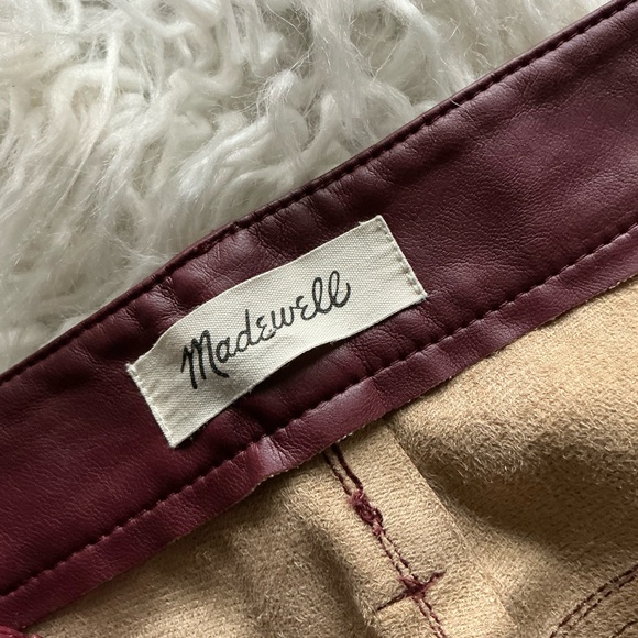 Madewell The Perfect Vintage Straight Jean: Faux Leather Edition - Picture 3 of 5